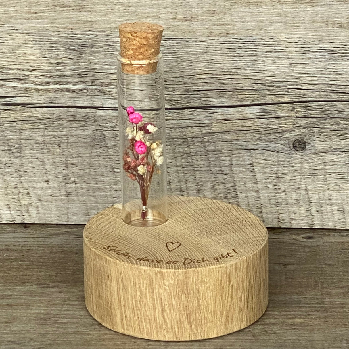 Deko Block Vase Schön, dass es Dich gibt