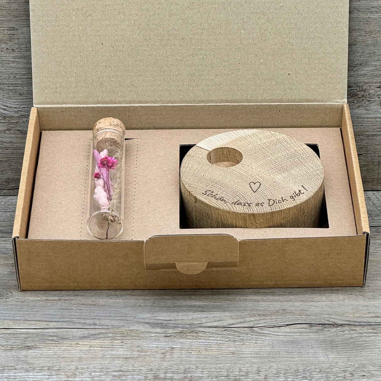 Deko Block Vase Schön, dass es Dich gibt