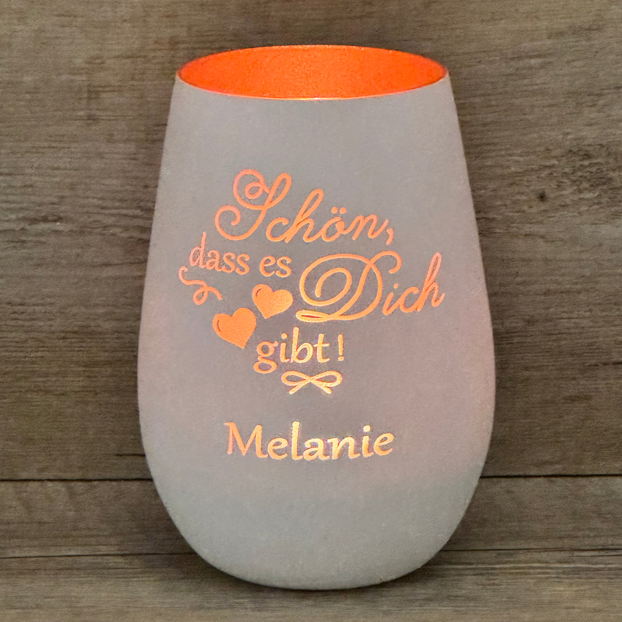Deko Light - Schön, dass es dich gibt, personalsierbar