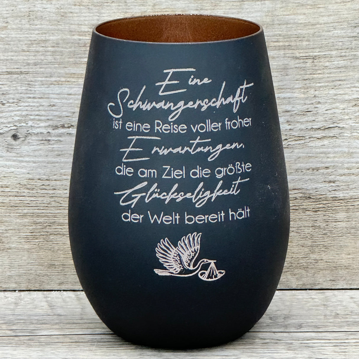 Deko Light - Schwangerschaft (Storch), personalisierbar