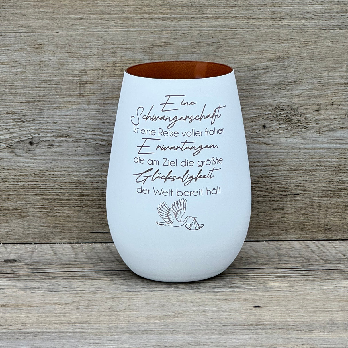 Deko Light - Schwangerschaft (Storch), personalisierbar