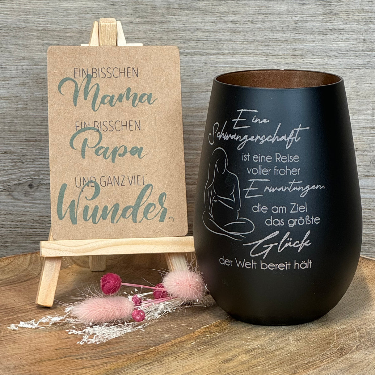 Deko Light - Schwangerschaft (Silhouette), personalisierbar