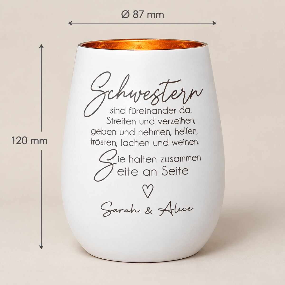Deko Light - Schwestern sind füreinander da | personalisiert