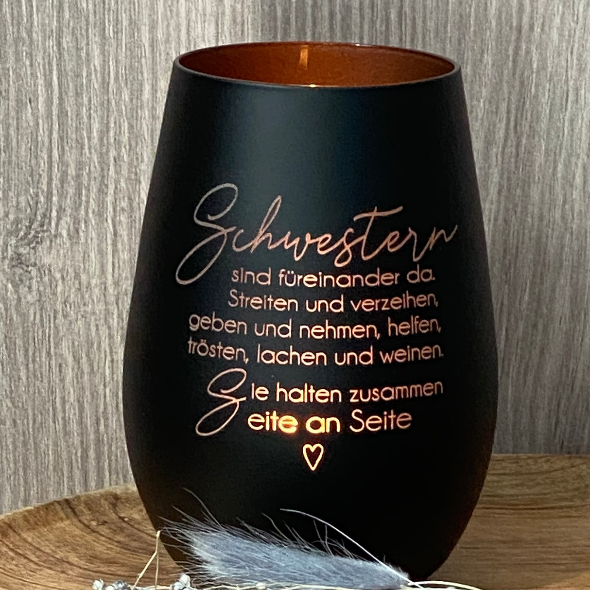 Deko Light - Schwestern sind füreinander da, personalisierbar