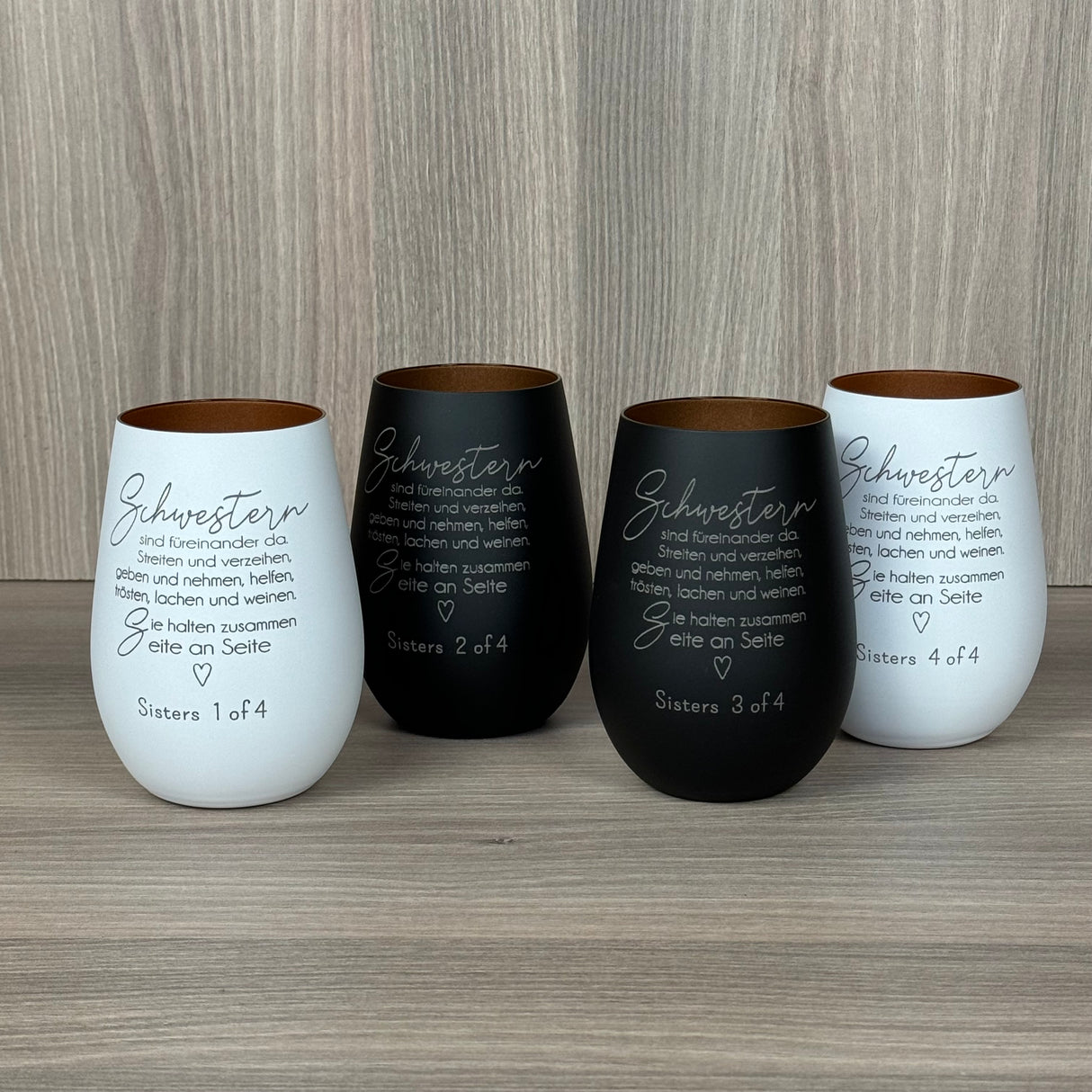 Deko Light - Schwestern sind füreinander da, personalisierbar