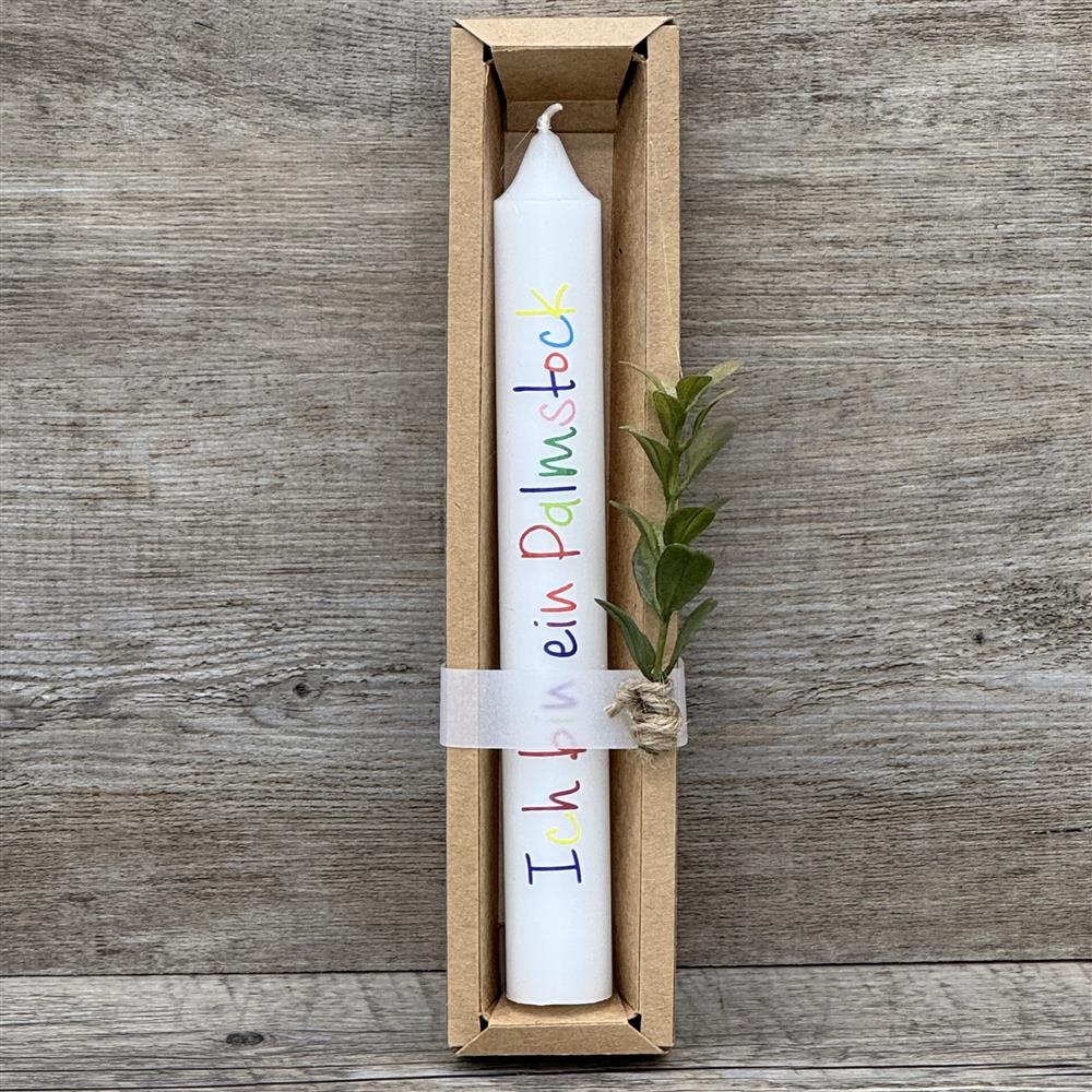 Stabkerze Ich bin ein Palmstock