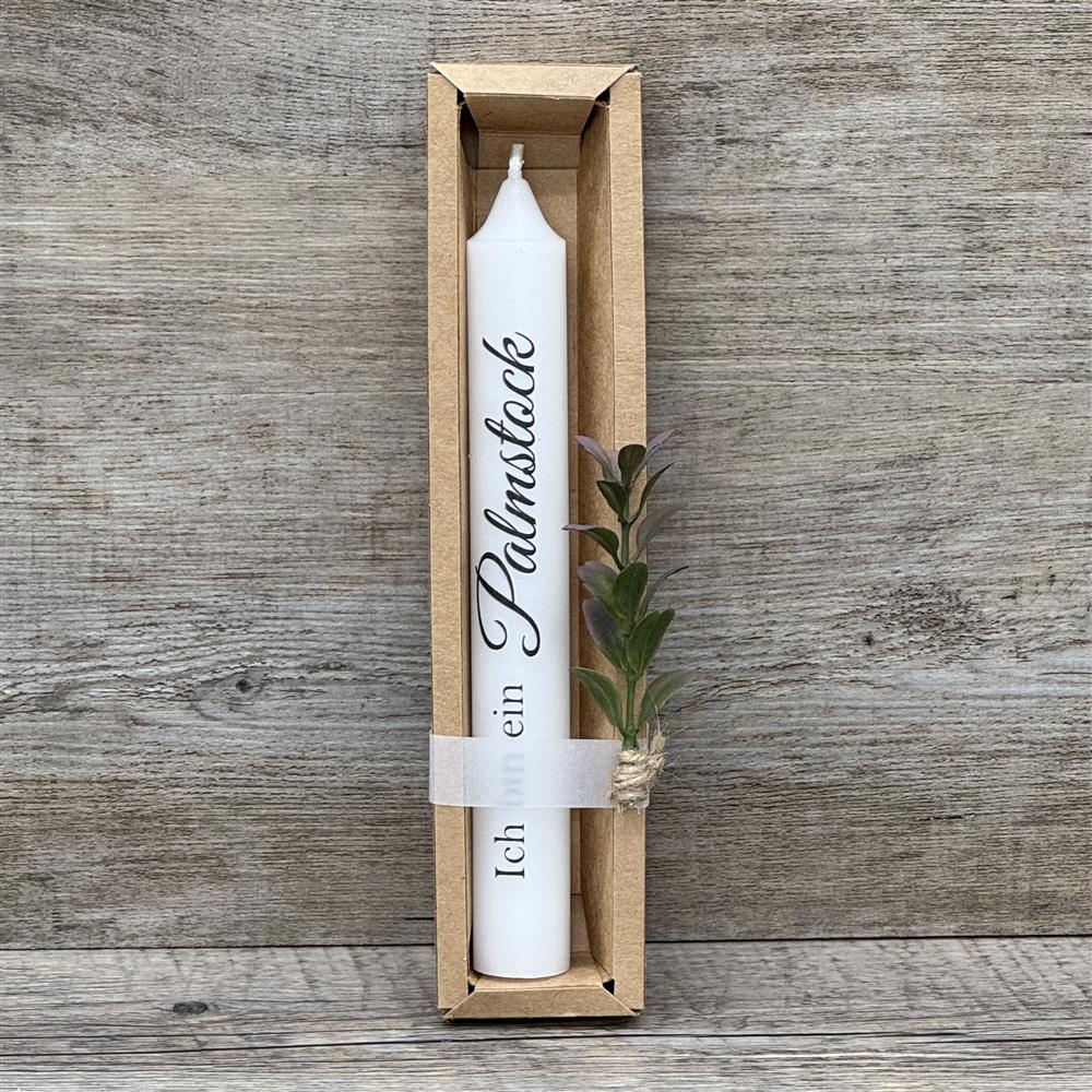 Stabkerze Ich bin ein Palmstock