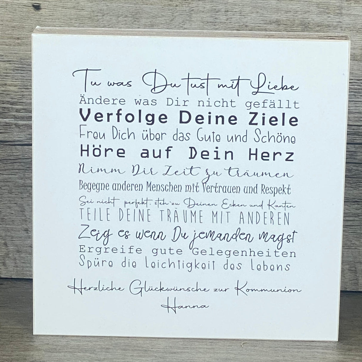 Geschenkset Kommunion, personalisiert