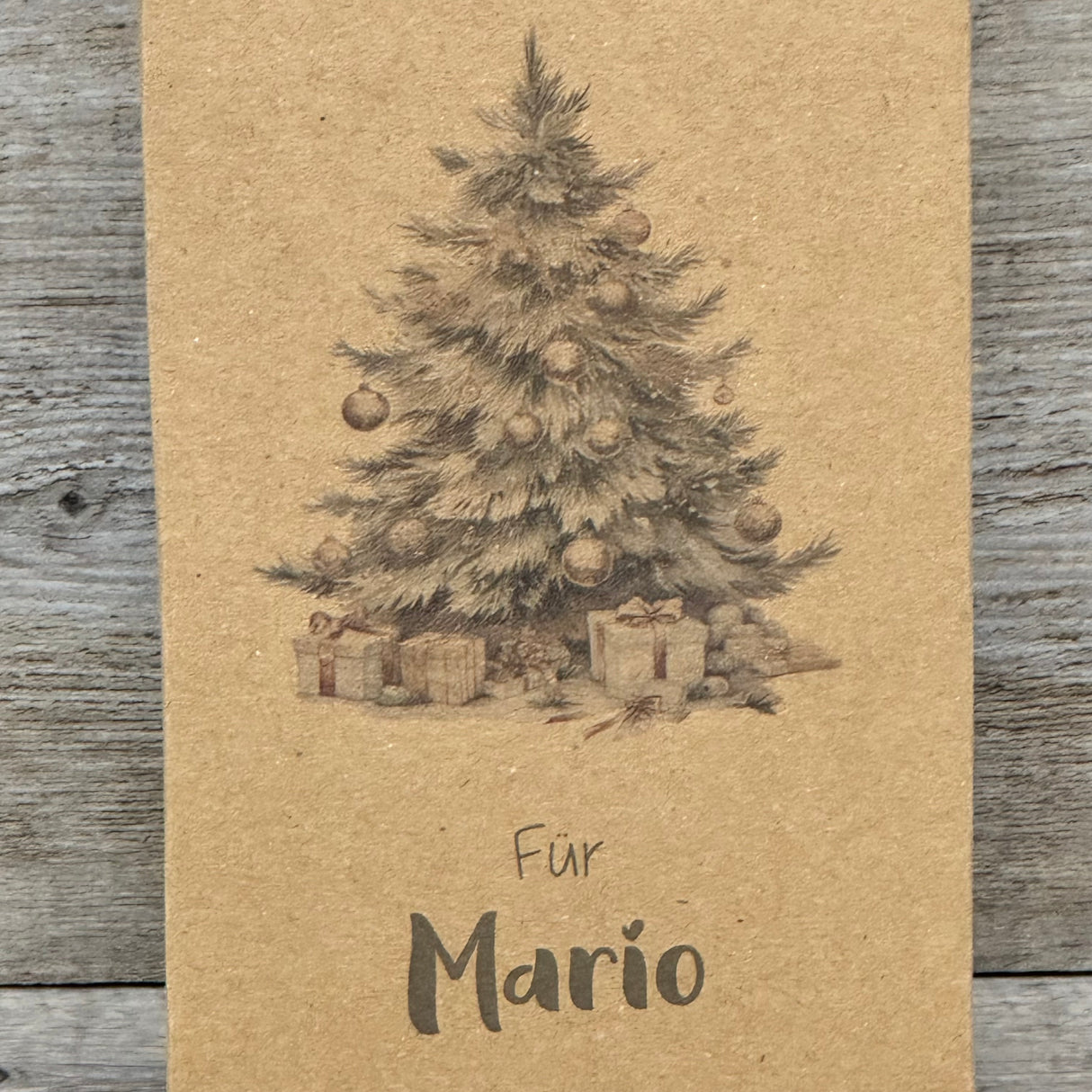 Geschenkverpackung Weihnachten 16 x 9 x 5cm, personalisiert