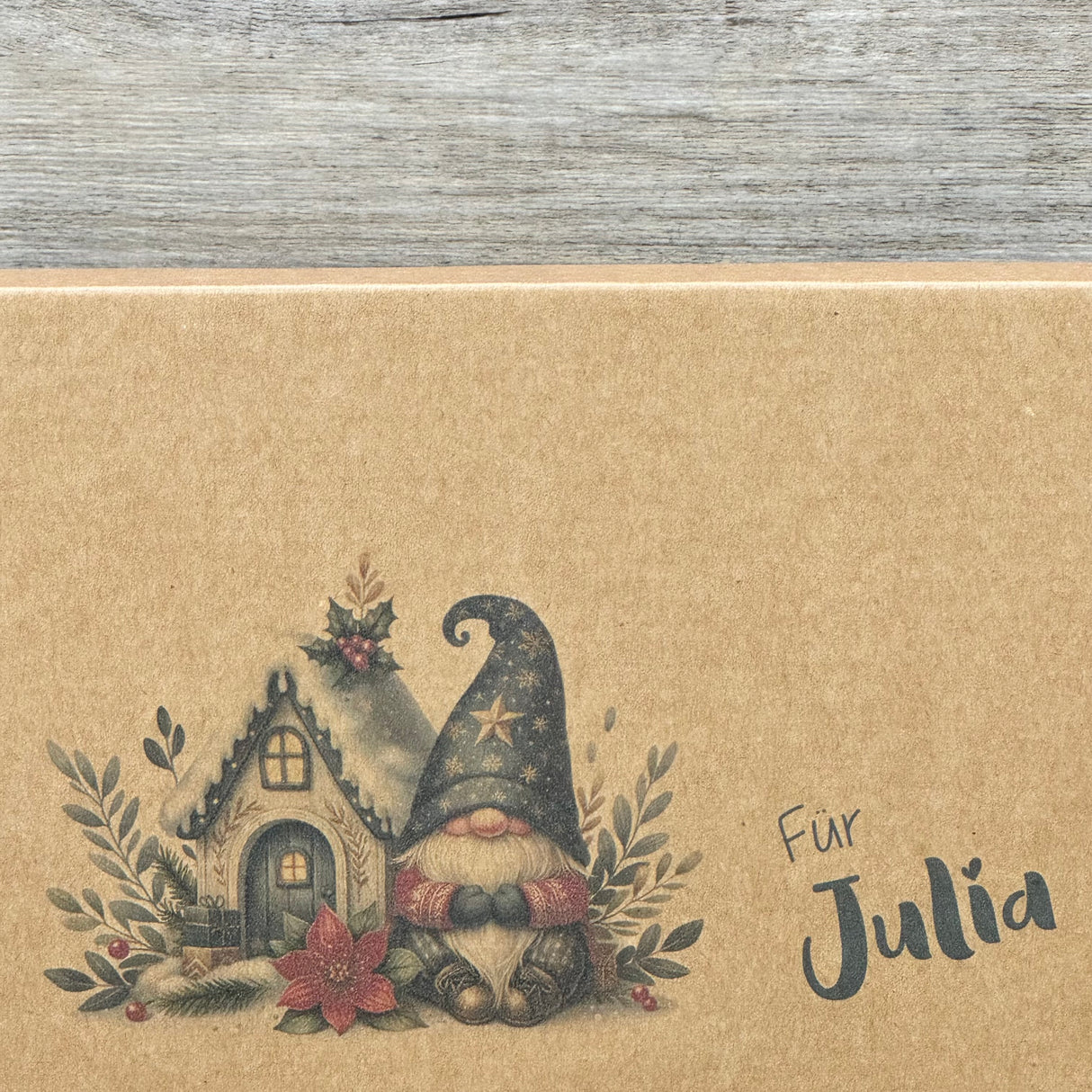 Geschenkverpackung Weihnachten 23 x 16 x 5cm, personalisiert