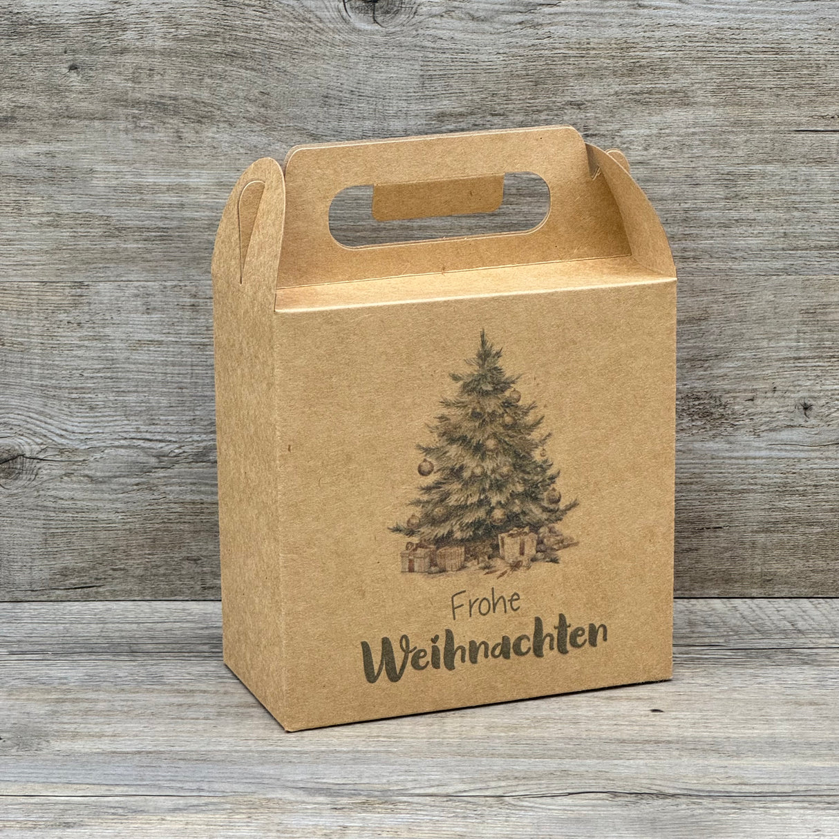 Giebelverpackung klein - Weihnachten, 5 Stück