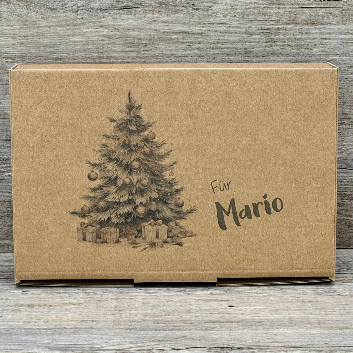 Geschenkverpackung Weihnachten 23 x 16 x 5cm, personalisiert