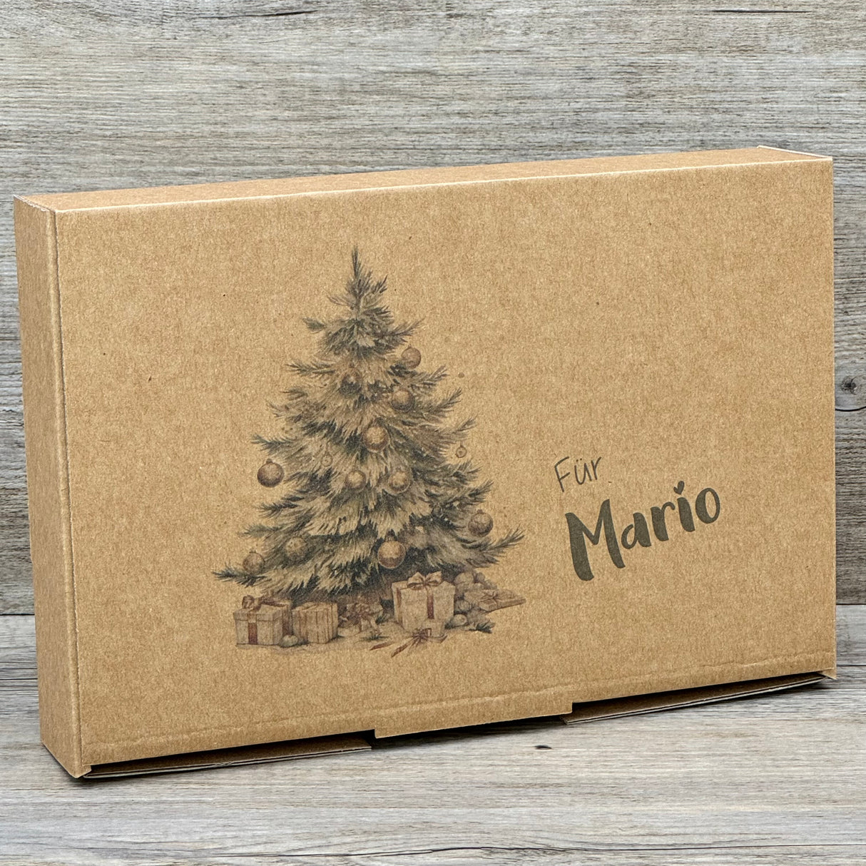 Geschenkverpackung Weihnachten 23 x 16 x 5cm, personalisiert