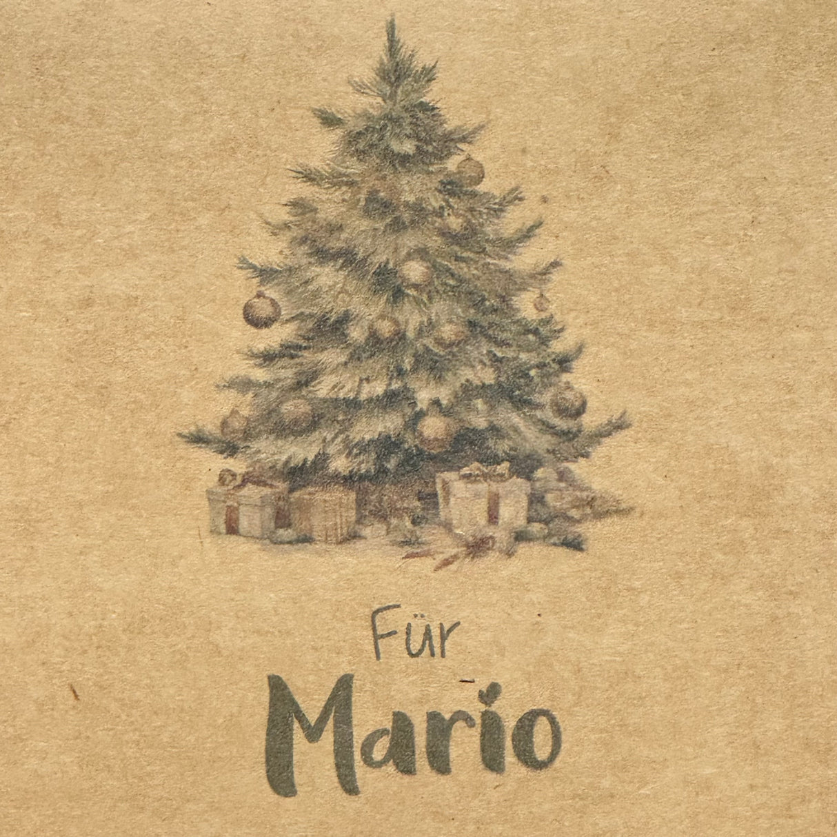 Giebelverpackung klein - Weihnachten, personalisiert