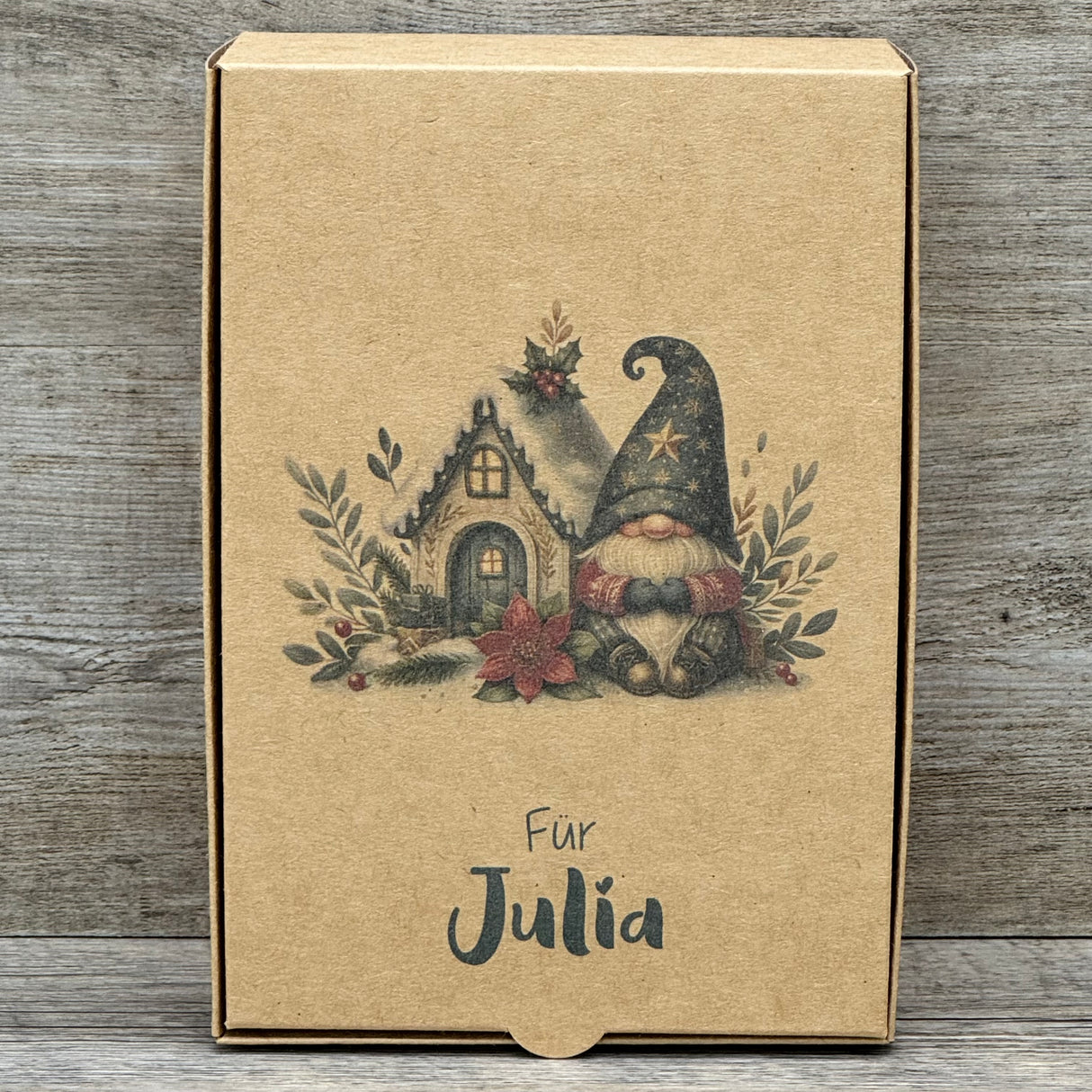 Geschenkverpackung Weihnachten 20 x 14 x 8cm, personalisiert