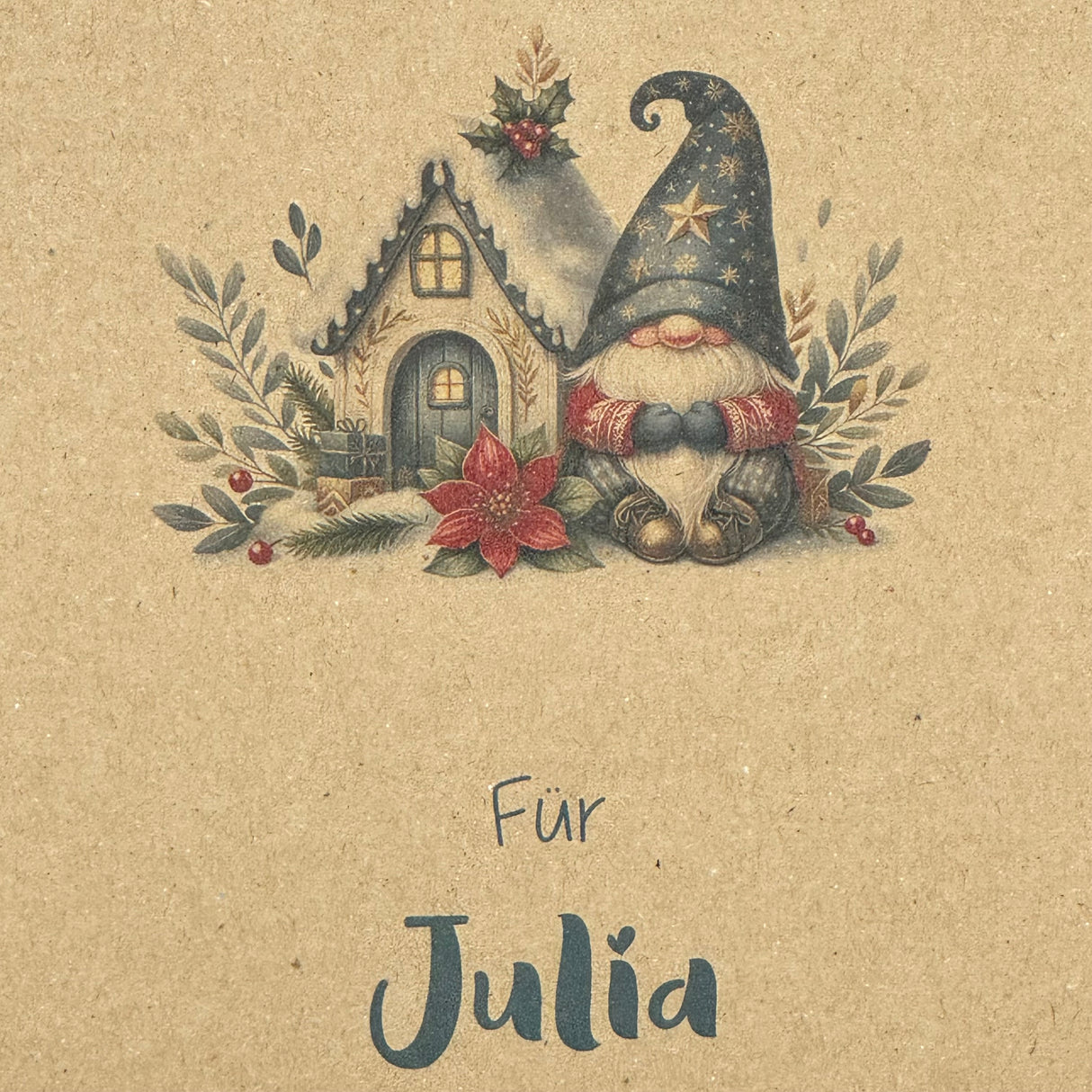 Geschenkverpackung Weihnachten 19 x 15 x 5cm, personalisiert