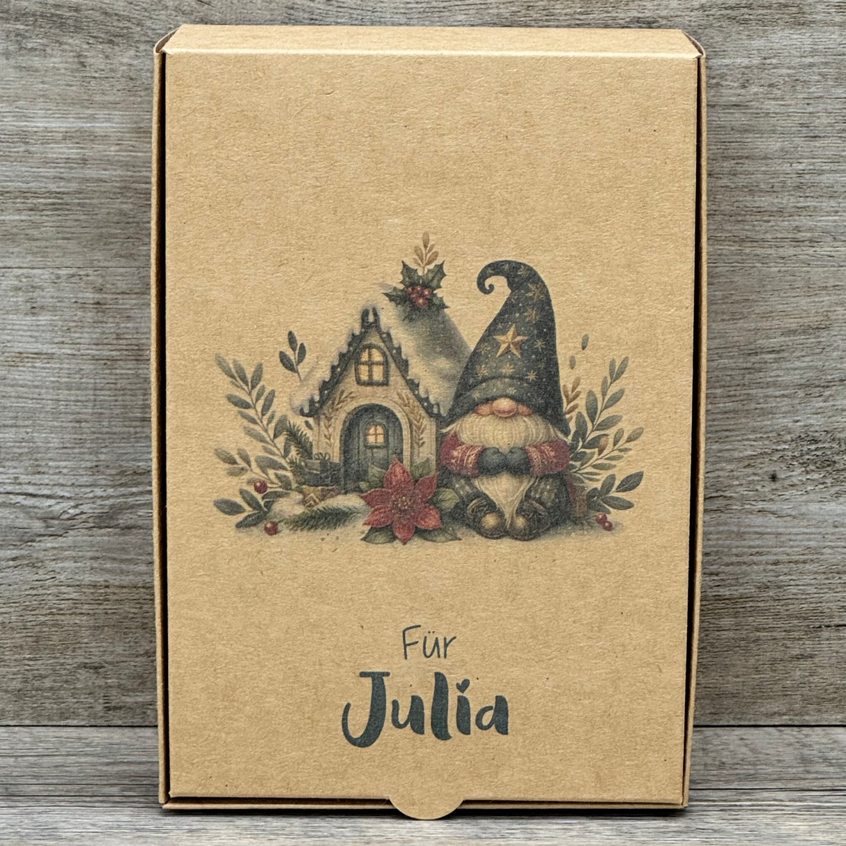 Geschenkverpackung Weihnachten 20 x 14 x 8cm, personalisiert