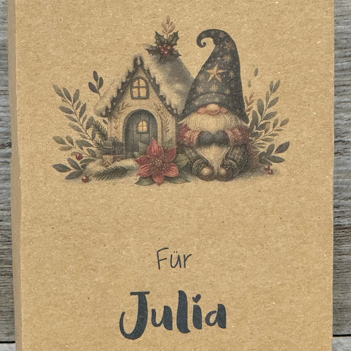 Geschenkverpackung Weihnachten 16 x 9 x 5cm, personalisiert