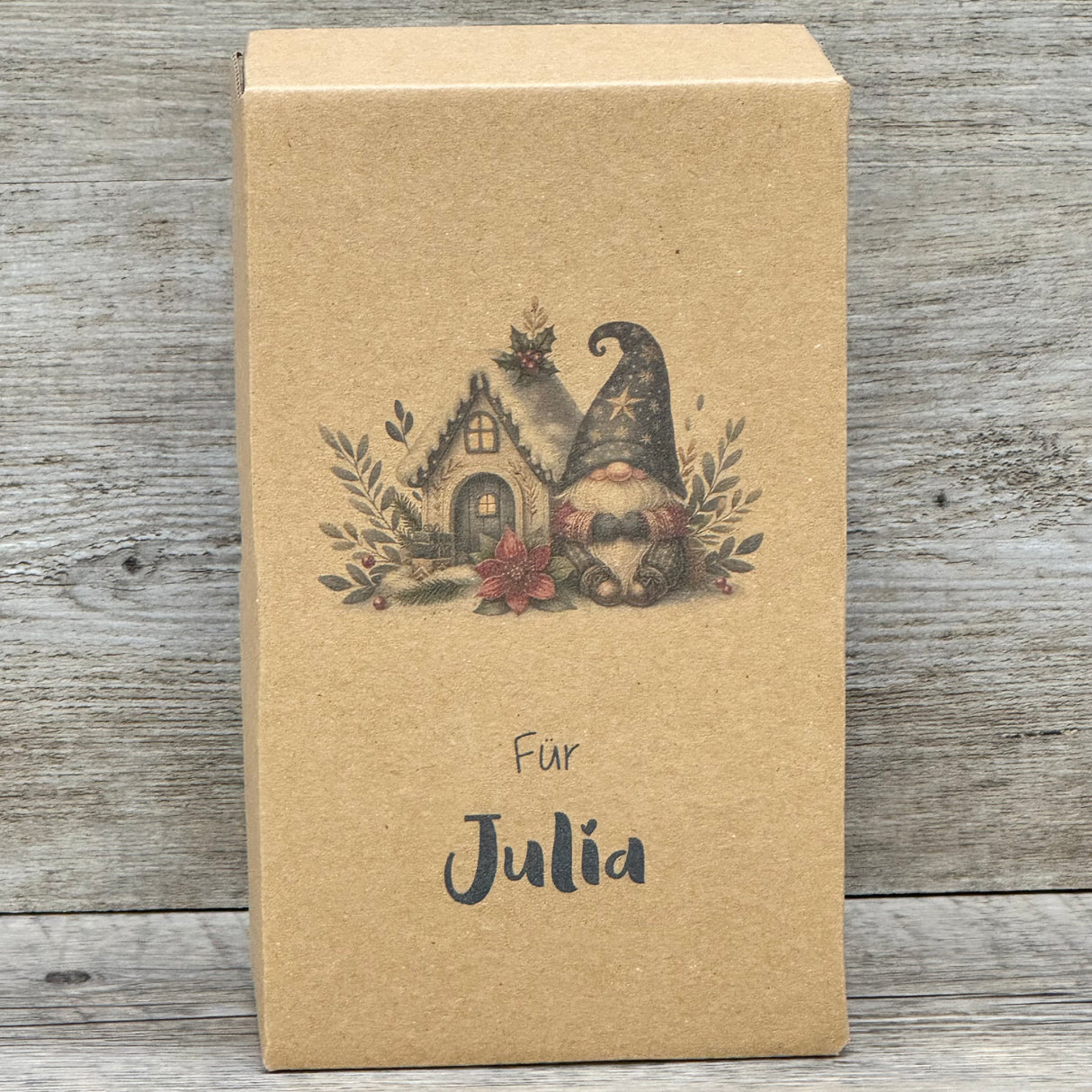 Geschenkverpackung Weihnachten 16 x 9 x 5cm, personalisiert