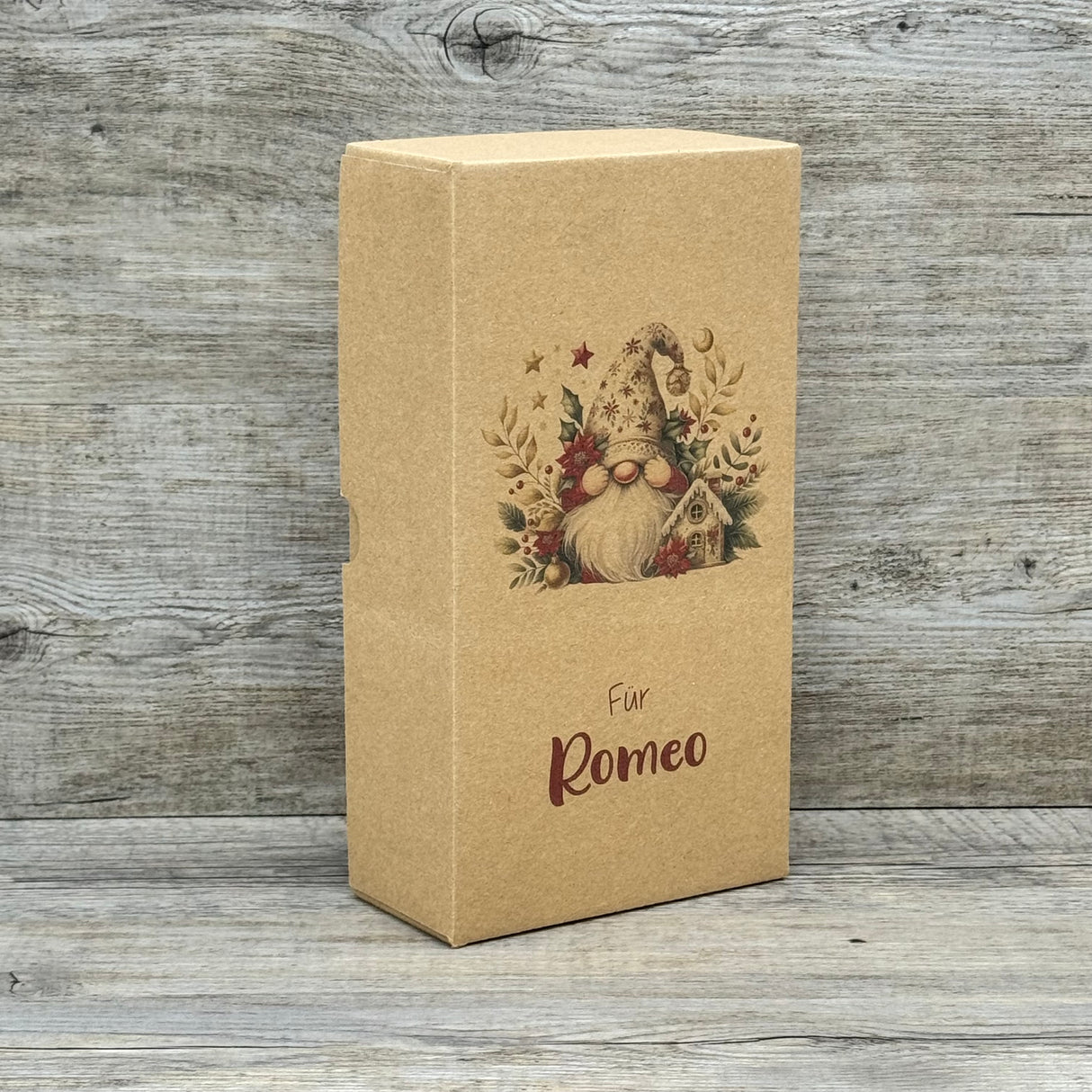 Geschenkverpackung Weihnachten 21 x 11 x 5cm, personalisiert