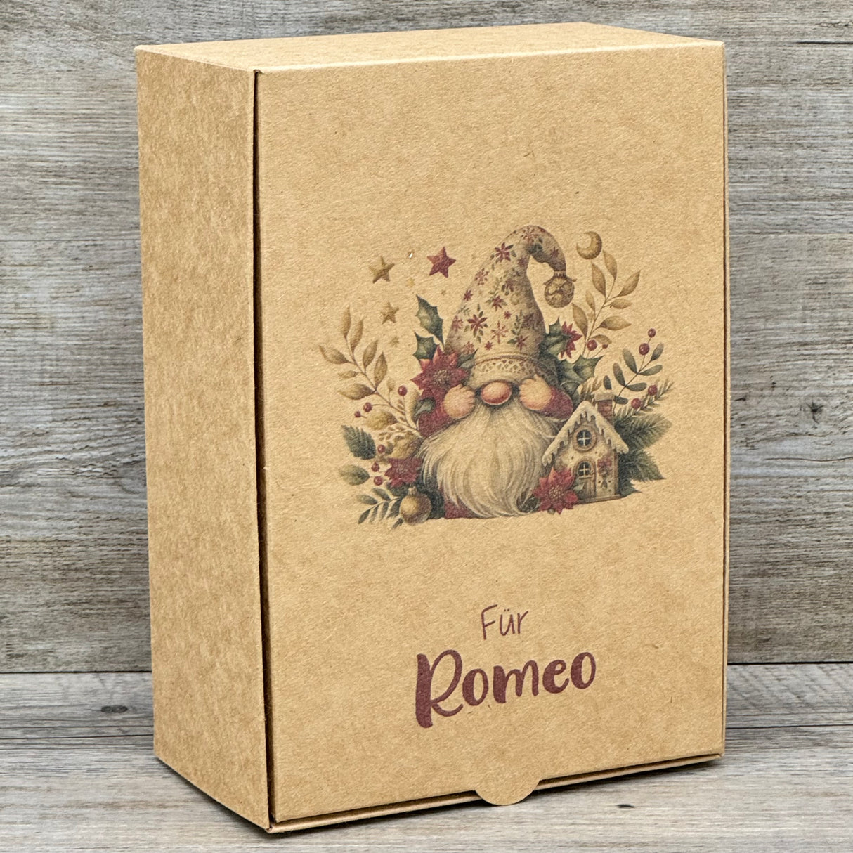 Geschenkverpackung Weihnachten 20 x 14 x 8cm, personalisiert