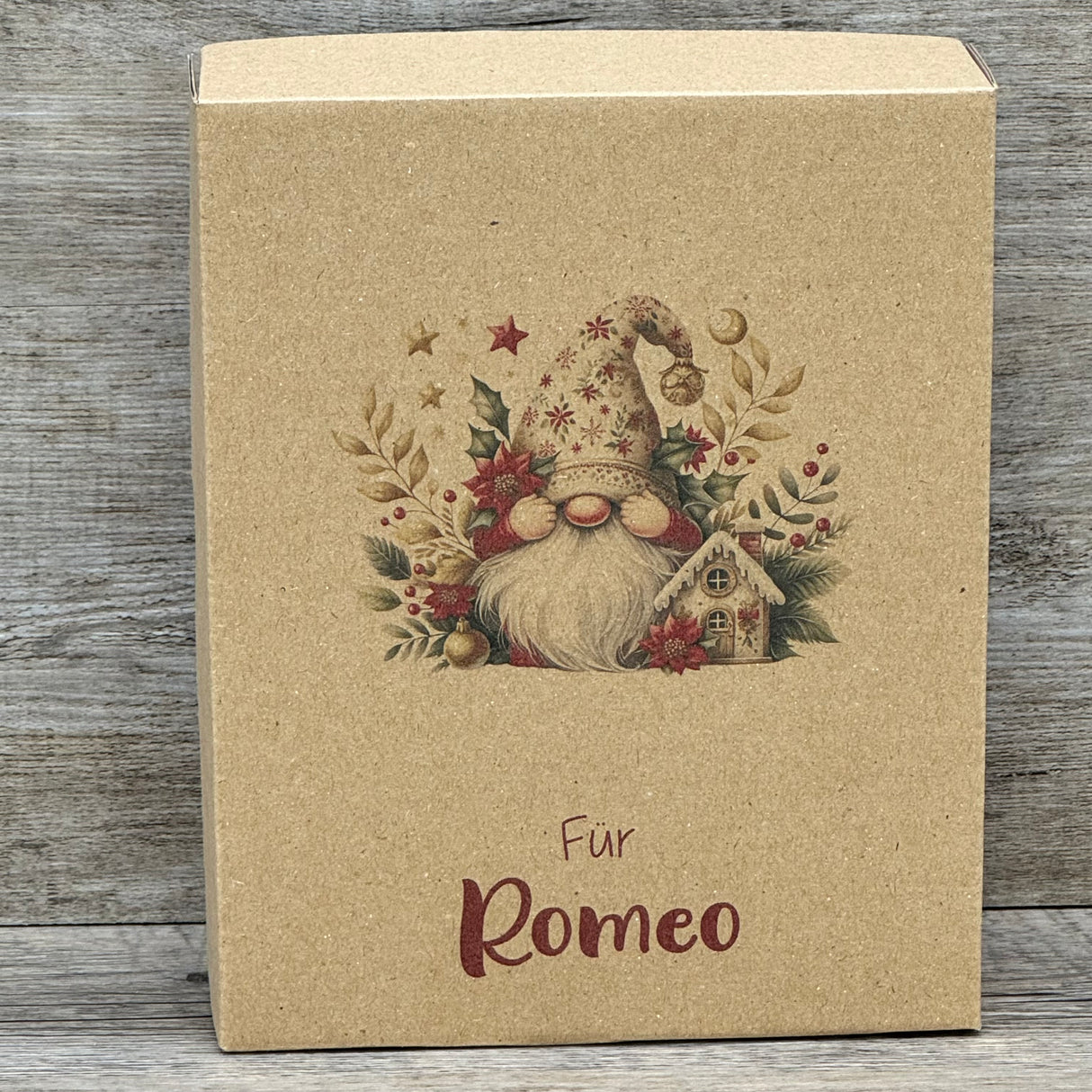 Geschenkverpackung Weihnachten 19 x 15 x 5cm, personalisiert