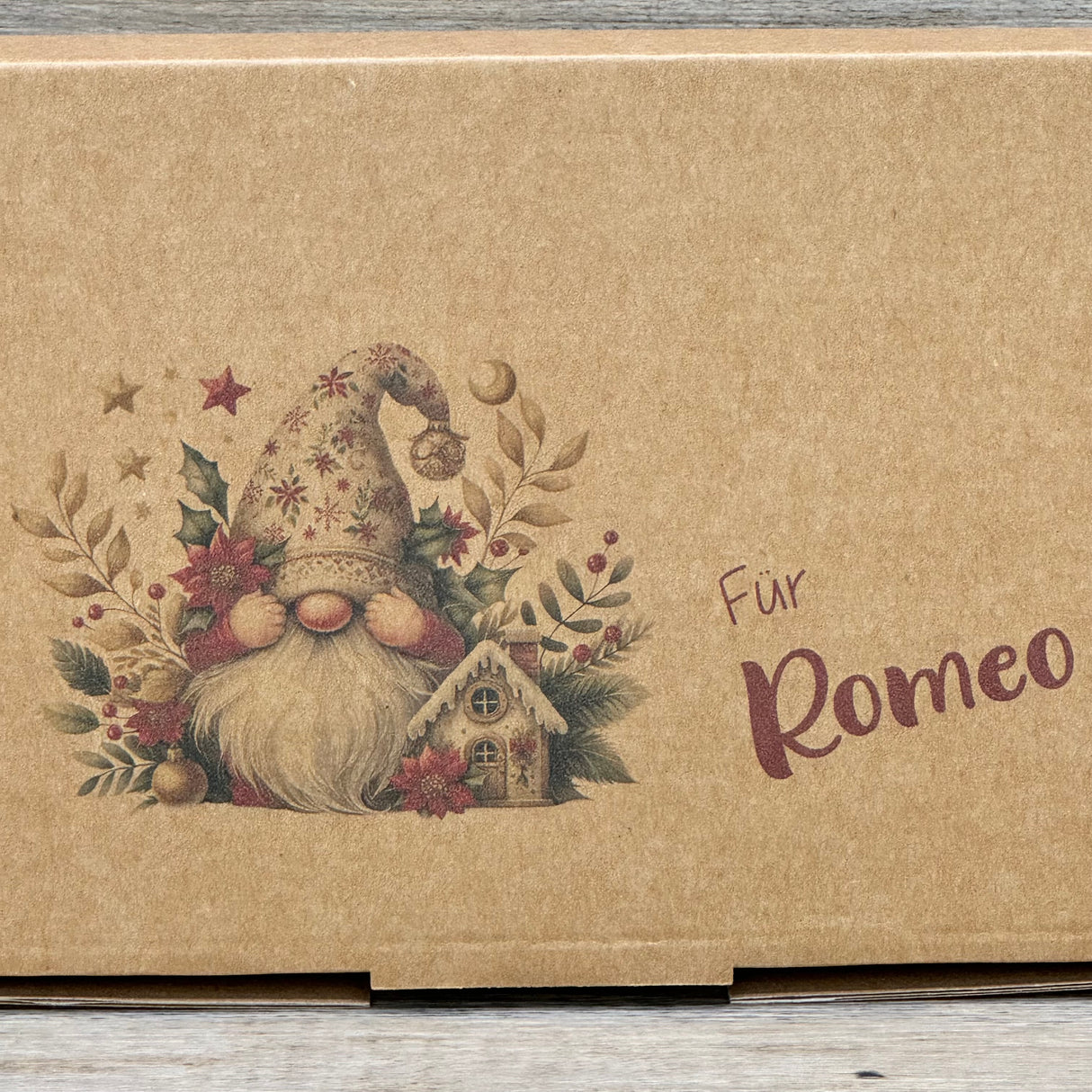 Geschenkverpackung Weihnachten 23 x 16 x 5cm, personalisiert