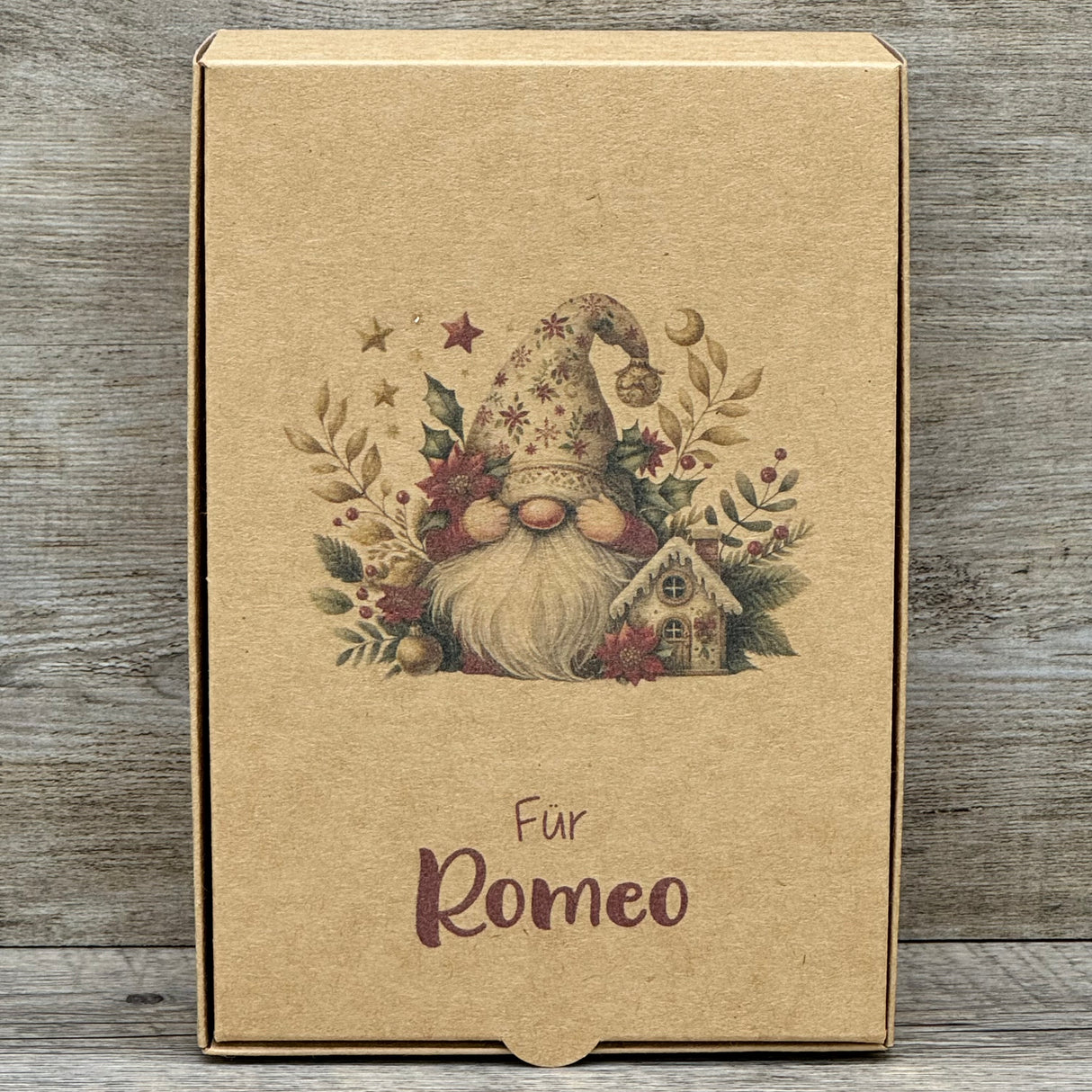 Geschenkverpackung Weihnachten 20 x 14 x 8cm, personalisiert