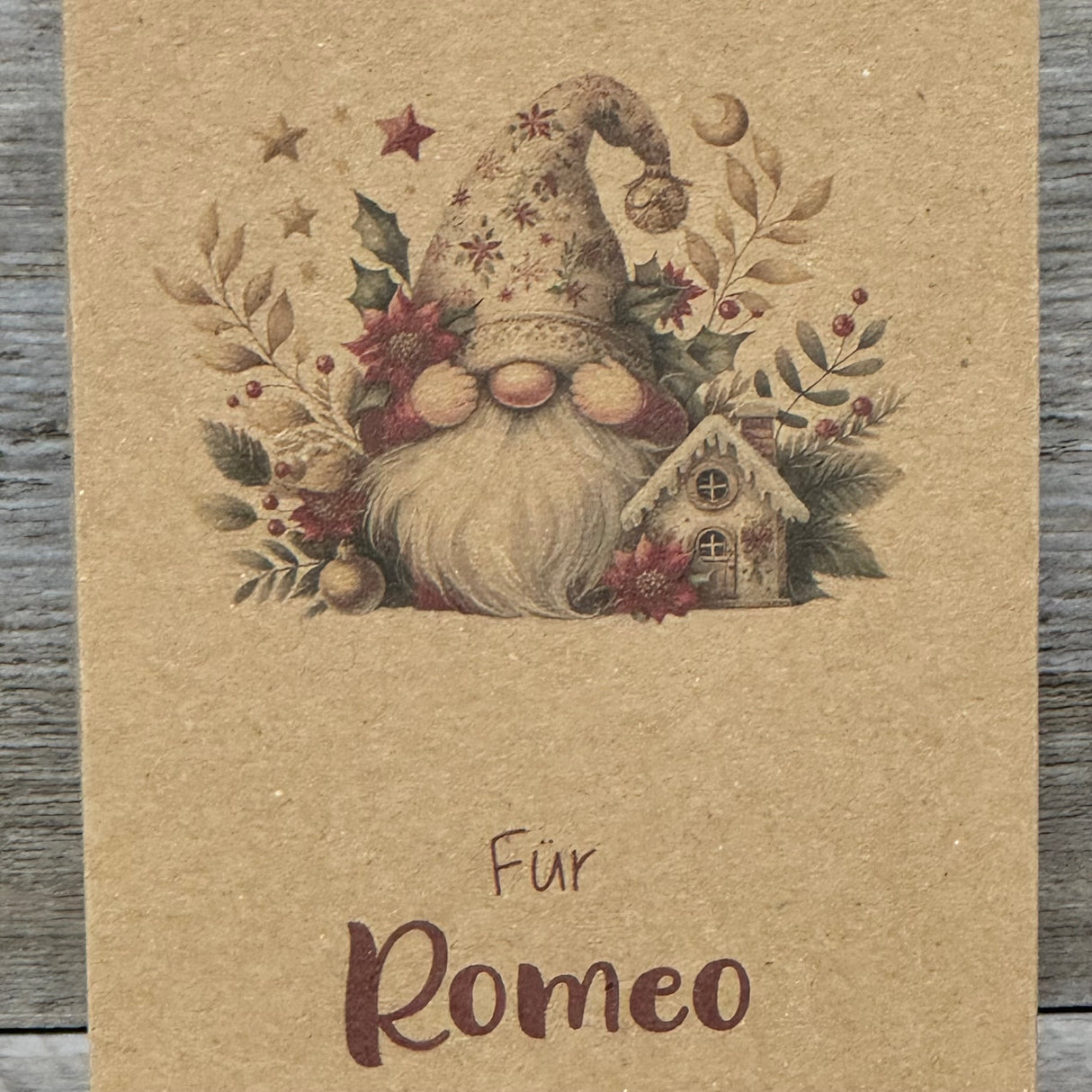 Geschenkverpackung Weihnachten 16 x 9 x 5cm, personalisiert