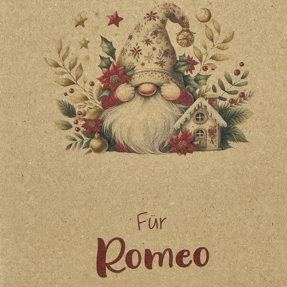 Geschenkverpackung Weihnachten 19 x 15 x 5cm, personalisiert