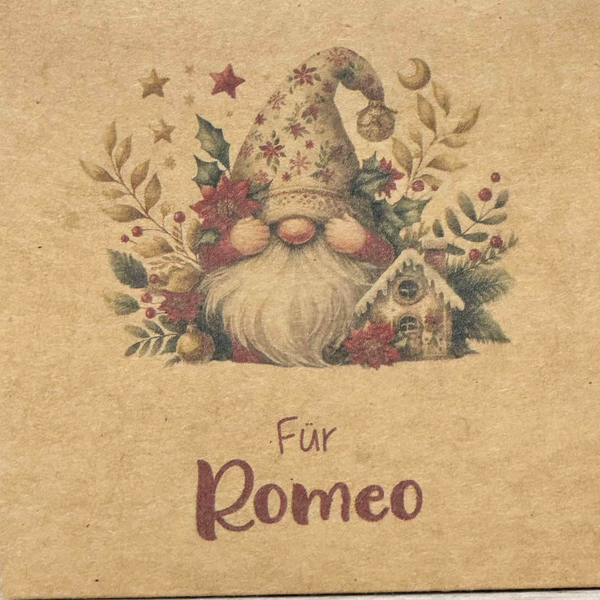 Giebelverpackung klein - Weihnachten, personalisiert