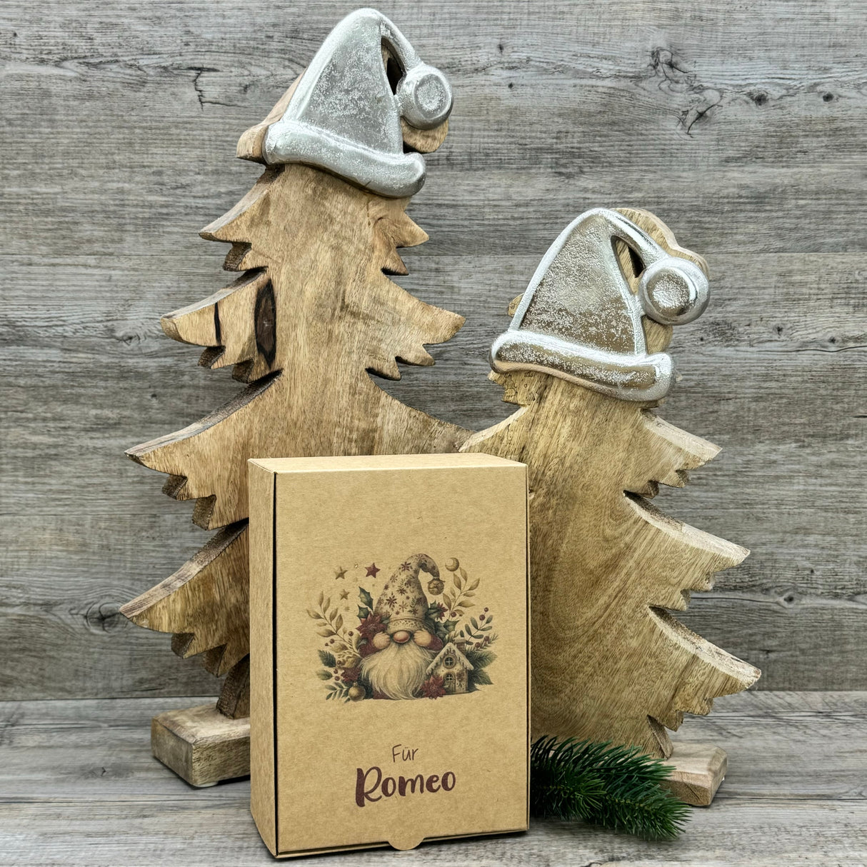 Geschenkverpackung Weihnachten 20 x 14 x 8cm, personalisiert