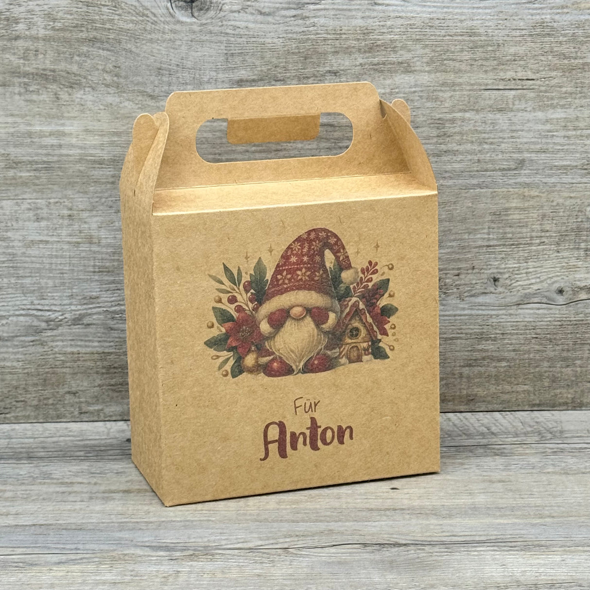 Giebelverpackung klein - Weihnachten, personalisiert