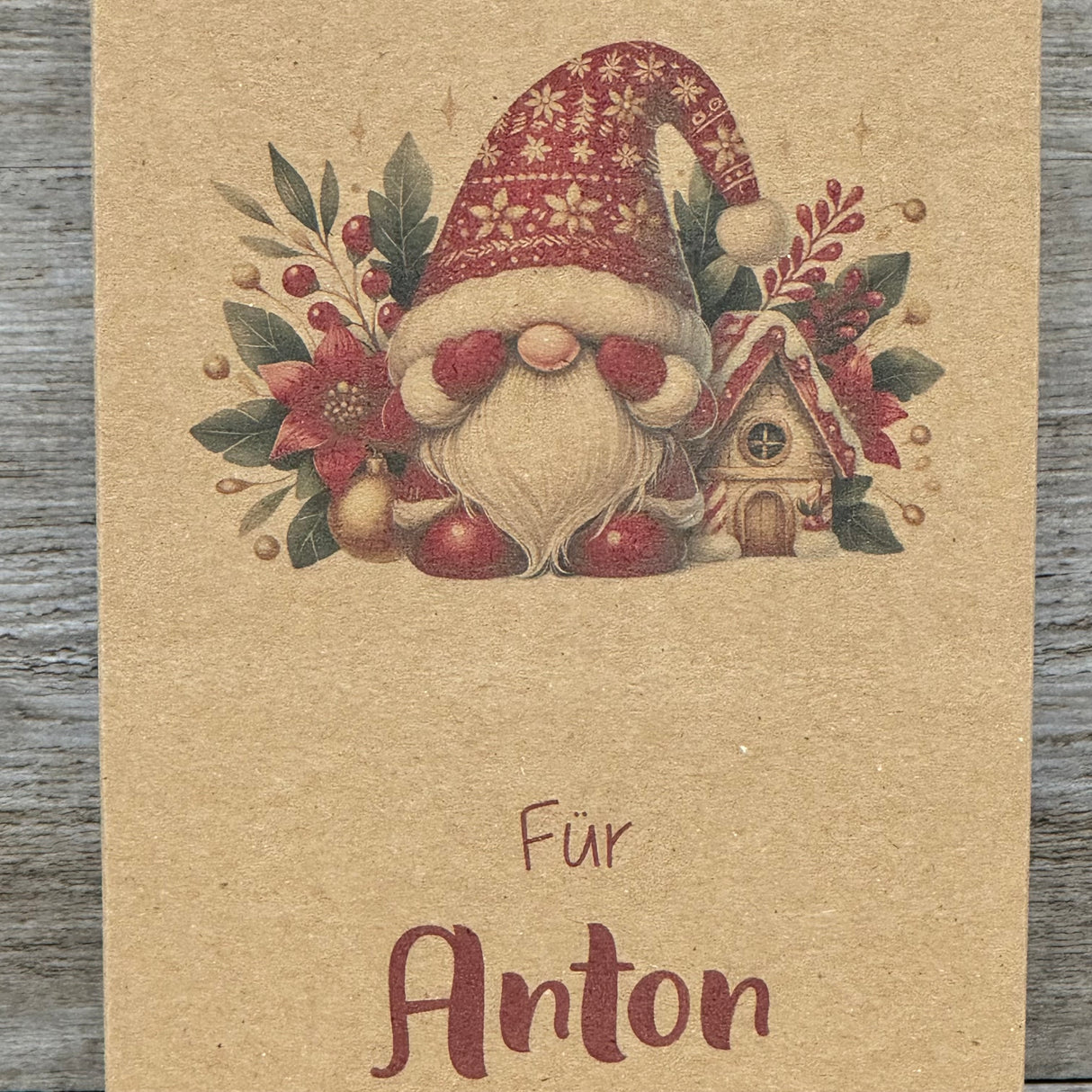 Geschenkverpackung Weihnachten 21 x 11 x 5cm, personalisiert