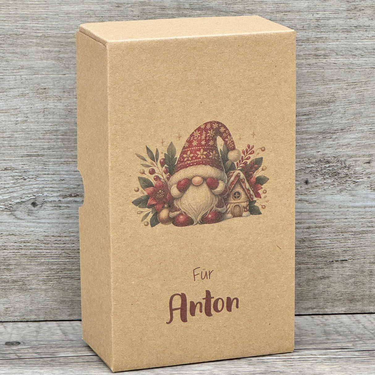 Geschenkverpackung Weihnachten 16 x 9 x 5cm, personalisiert