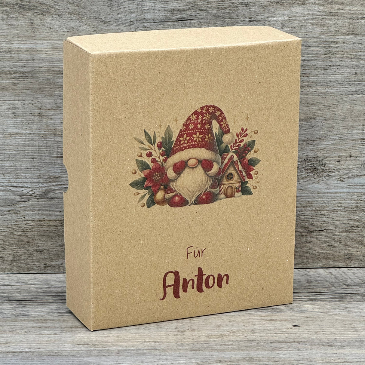 Geschenkverpackung Weihnachten 19 x 15 x 5cm, personalisiert