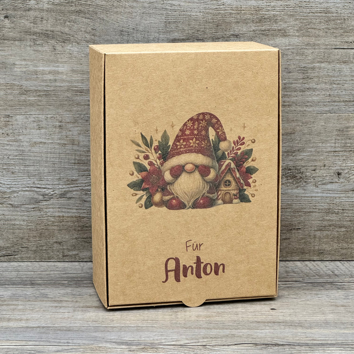 Geschenkverpackung Weihnachten 20 x 14 x 8cm, personalisiert