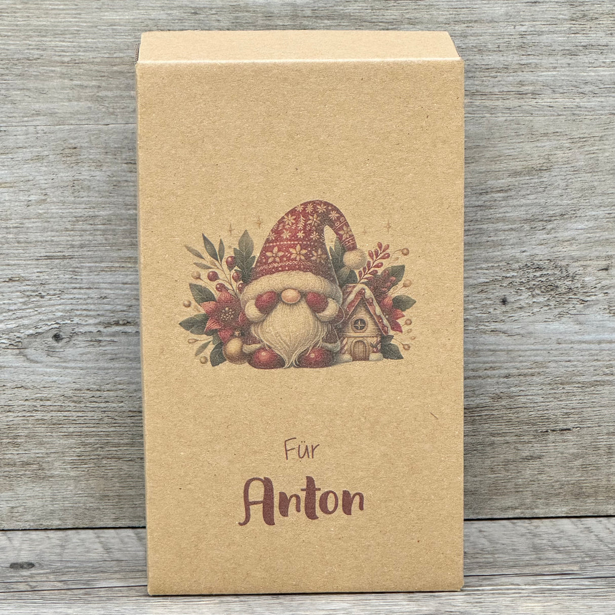 Geschenkverpackung Weihnachten 16 x 9 x 5cm, personalisiert