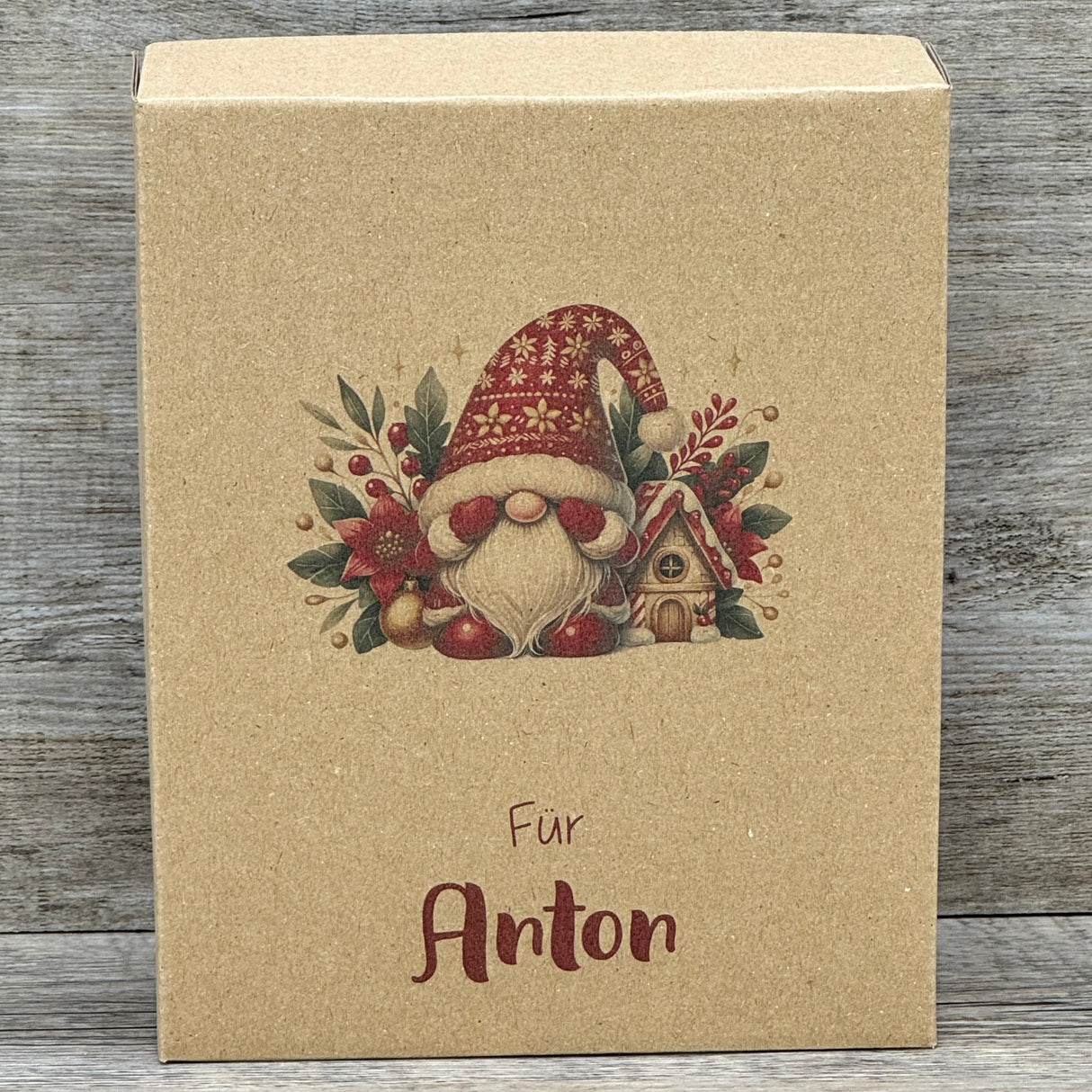 Geschenkverpackung Weihnachten 19 x 15 x 5cm, personalisiert