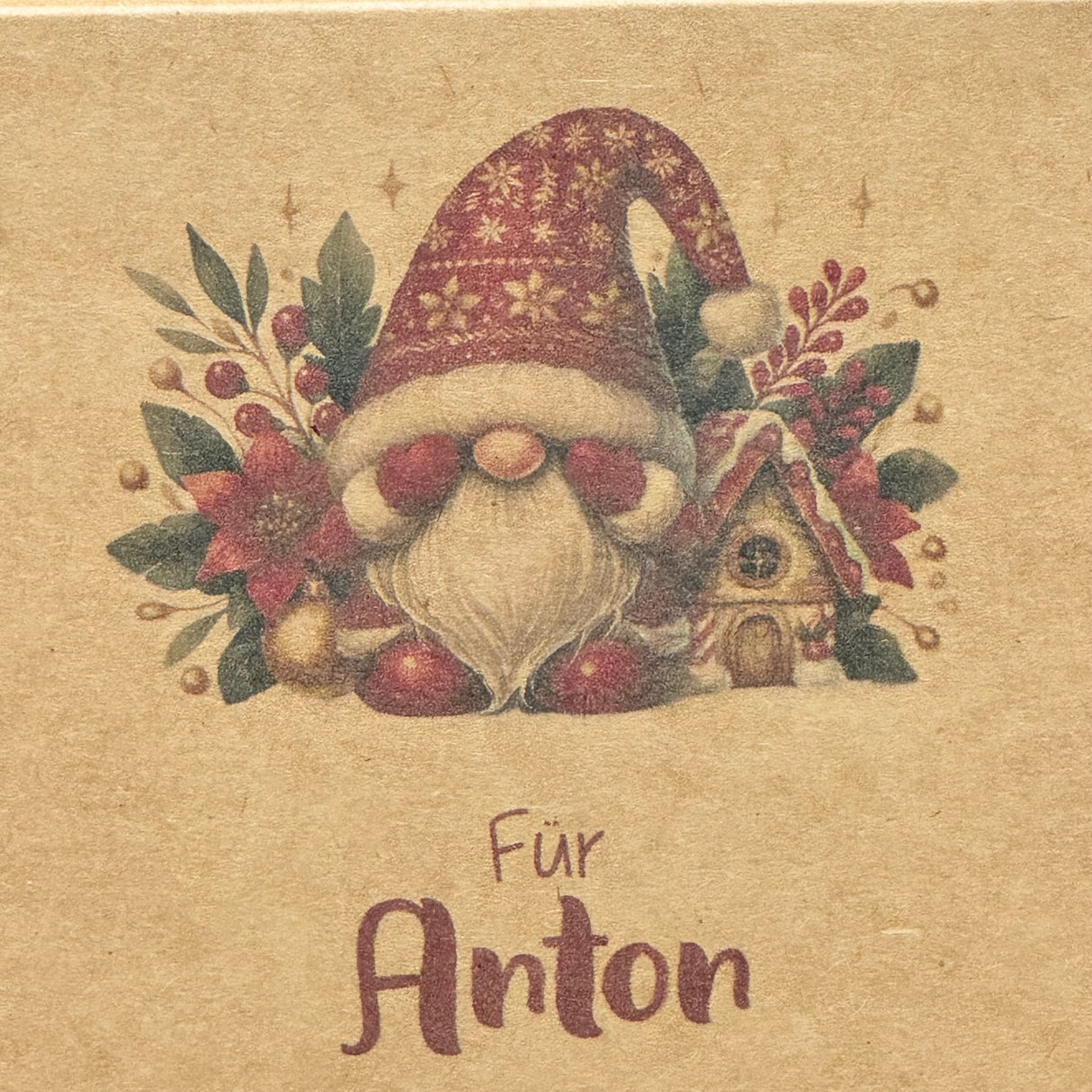 Giebelverpackung klein - Weihnachten, personalisiert