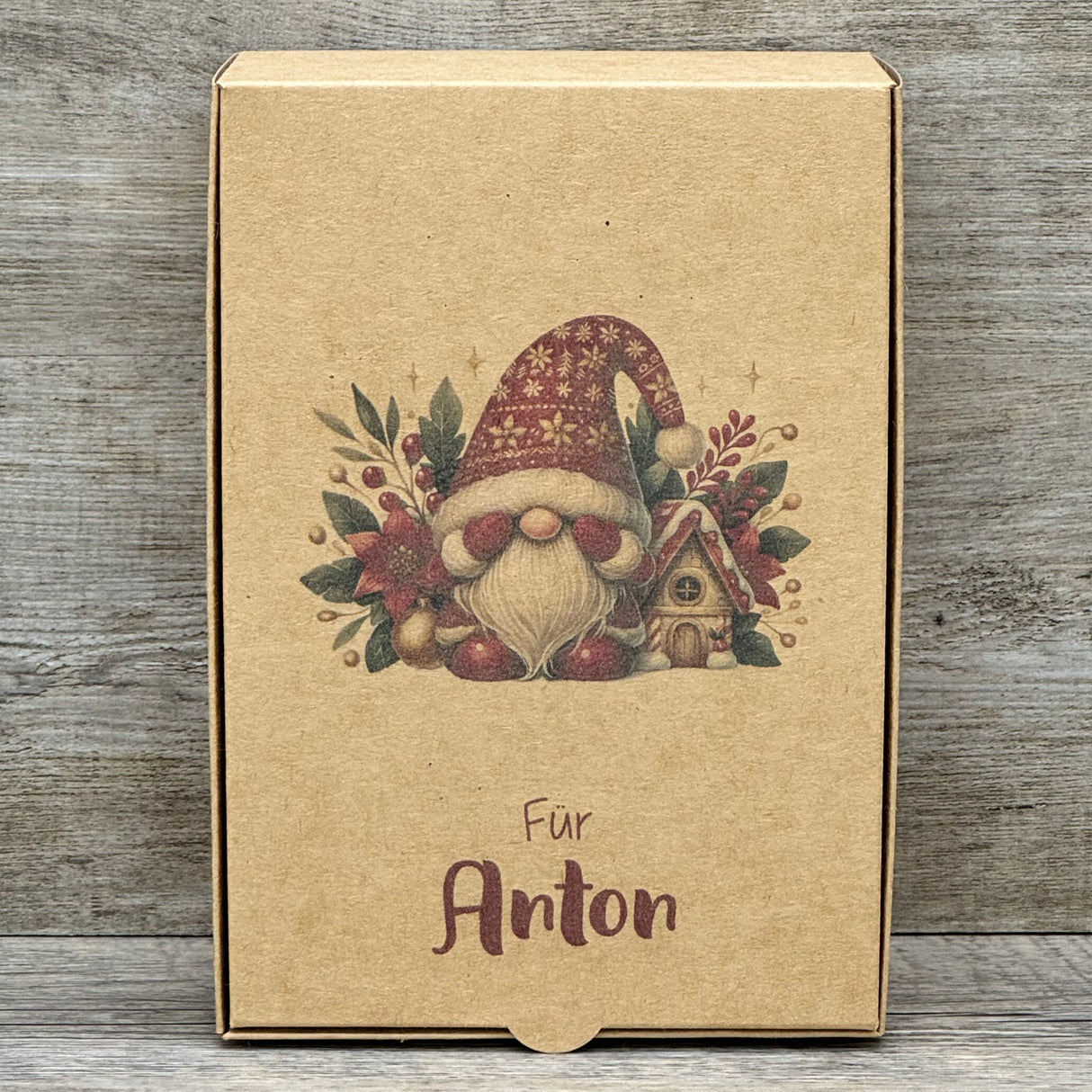 Geschenkverpackung Weihnachten 20 x 14 x 8cm, personalisiert