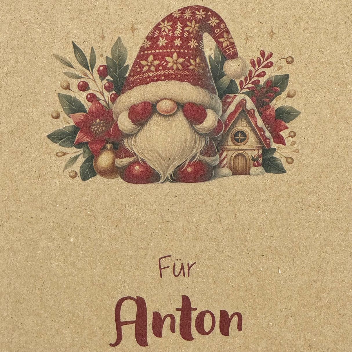 Geschenkverpackung Weihnachten 19 x 15 x 5cm, personalisiert