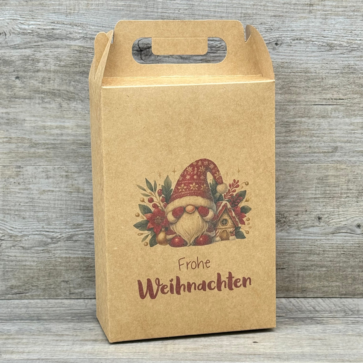 Giebelverpackung groß - Weihnachten, 5 Stück