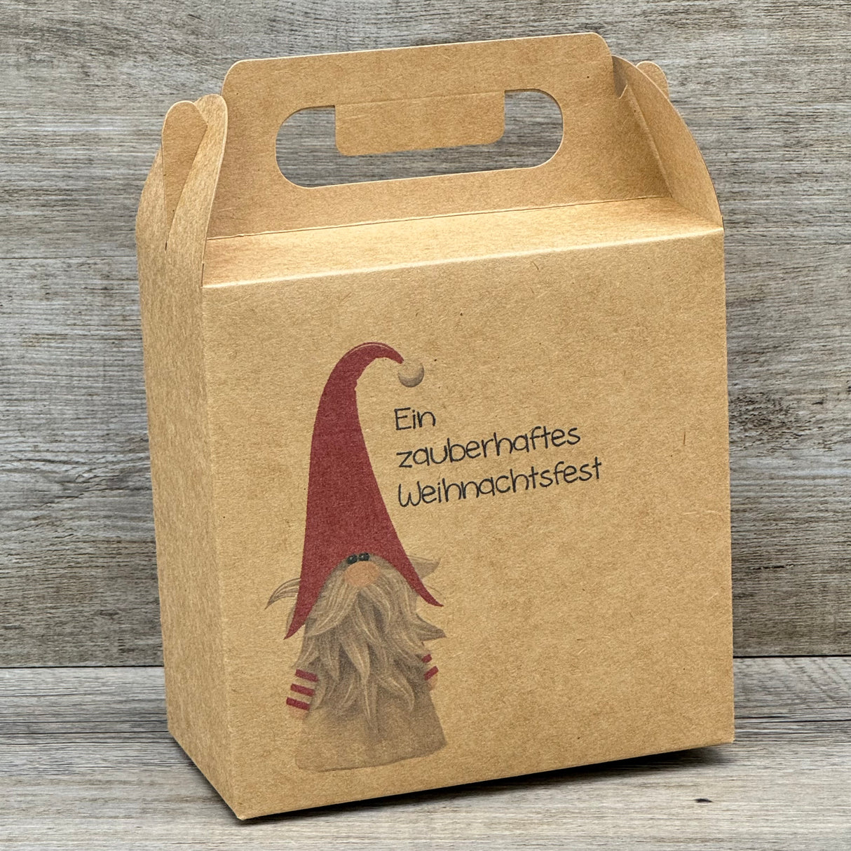 Giebelverpackung klein - Weihnachten, 5 Stück