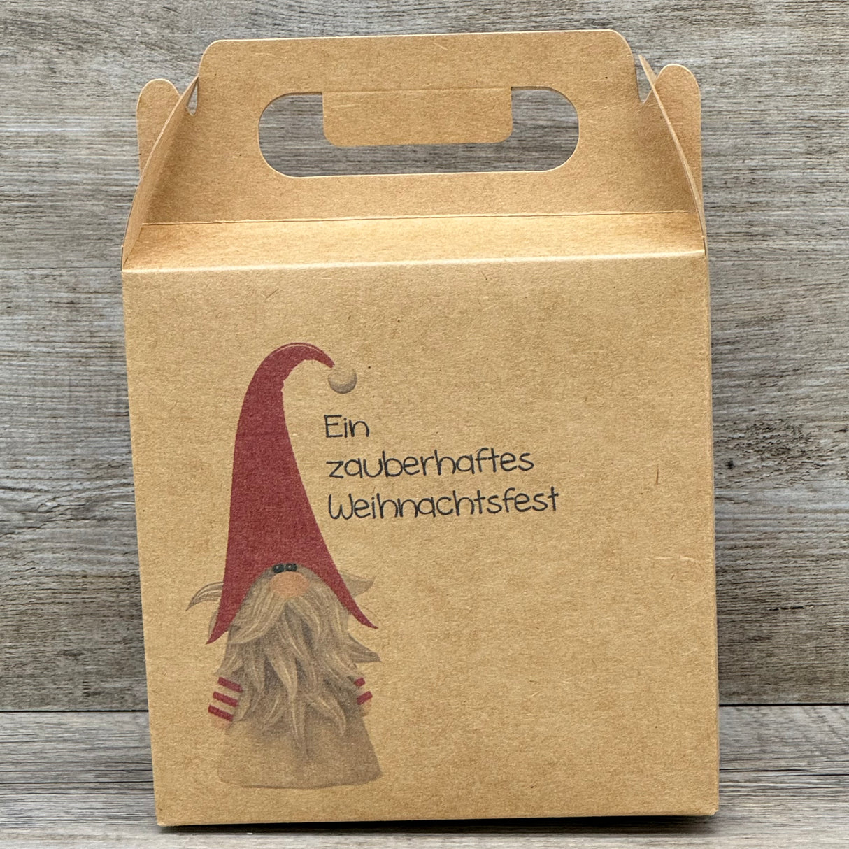 Giebelverpackung klein - Weihnachten, 5 Stück