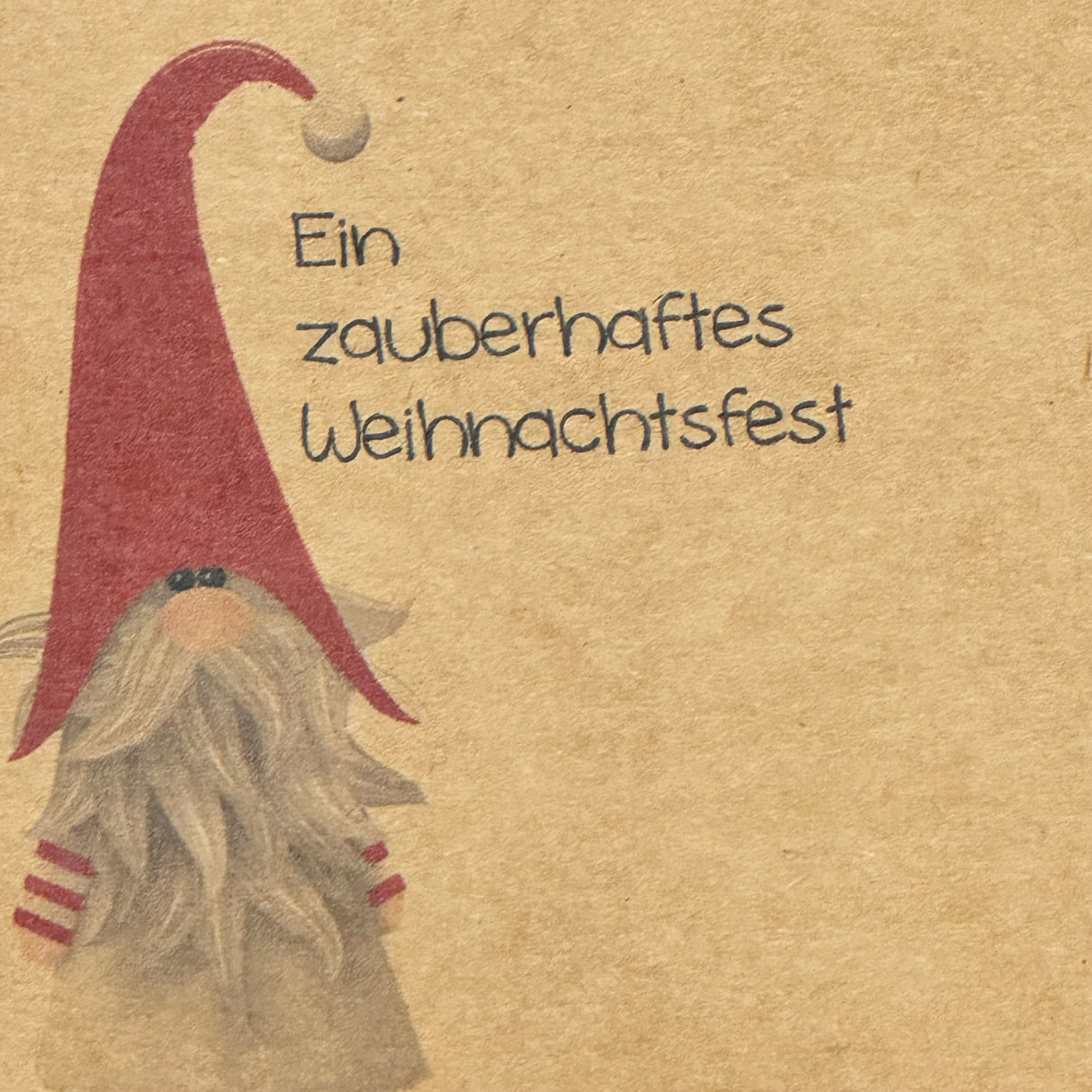 Giebelverpackung klein - Weihnachten, 5 Stück