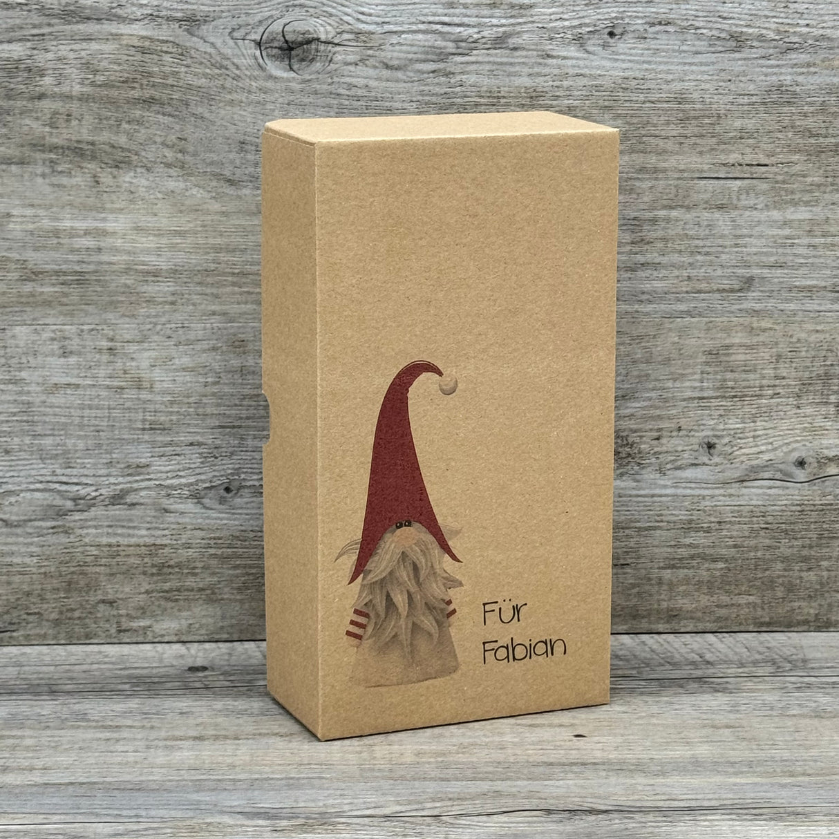 Geschenkverpackung Weihnachten 21 x 11 x 5cm, personalisiert