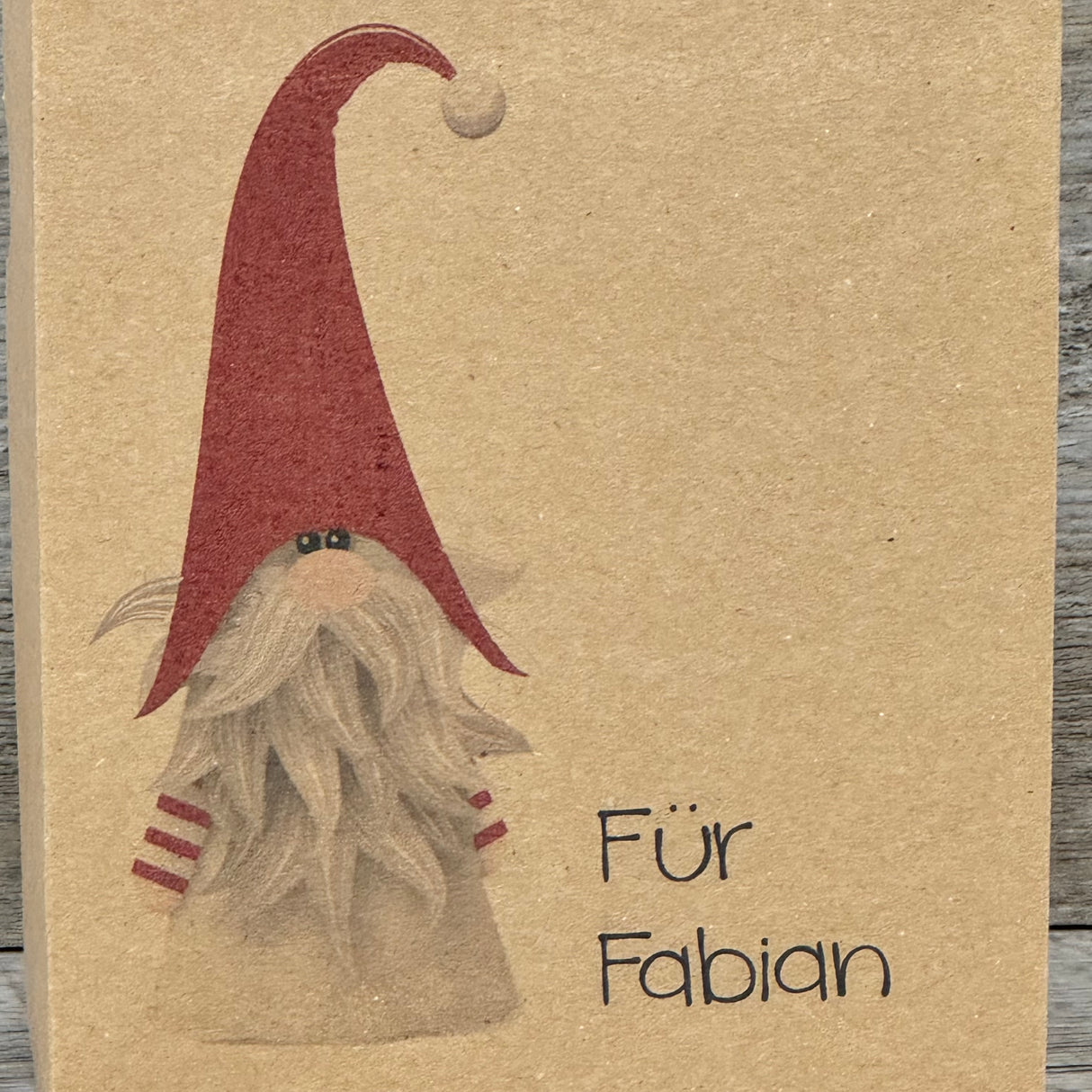 Geschenkverpackung Weihnachten 21 x 11 x 5cm, personalisiert