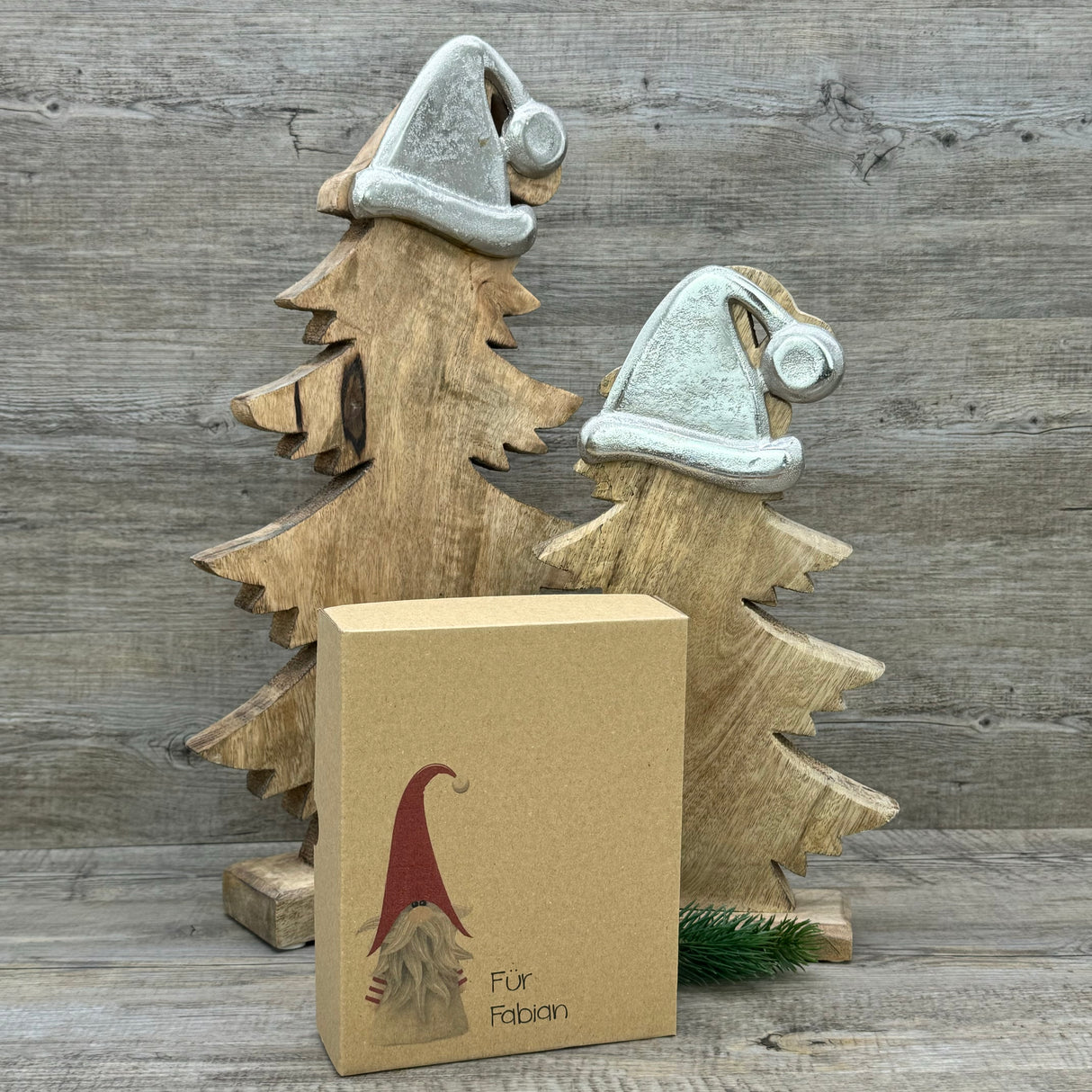 Geschenkverpackung Weihnachten 19 x 15 x 5cm, personalisiert