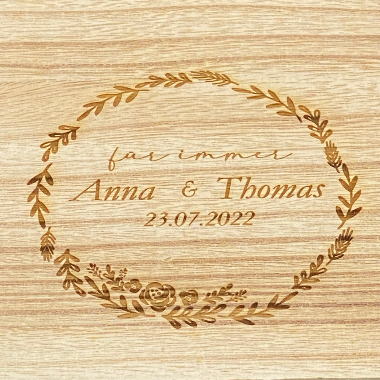 Personalisierte Weinkiste zur Hochzeit, Hochzeitstag & Jubiläum